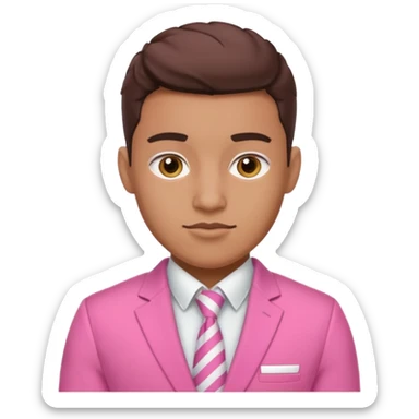 Rugby Fashion Suit pink sticker