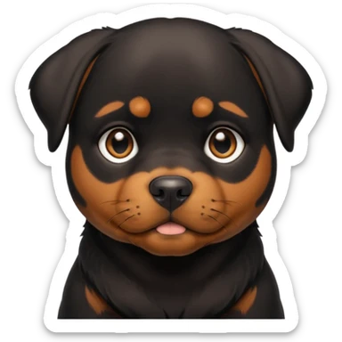 Perrita rottweiler sticker