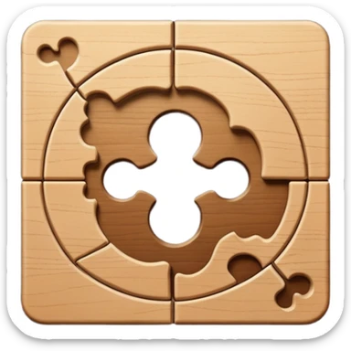 a square puzzle piece above a circular puzzle hole sticker