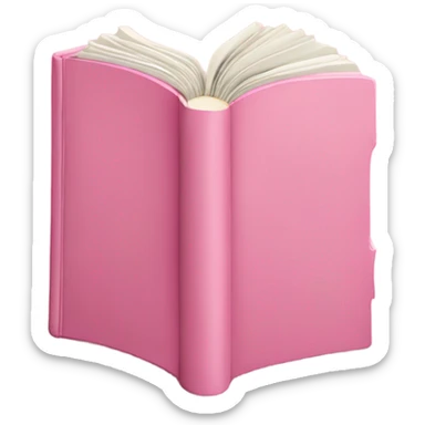 um livro cor de rosa sticker
