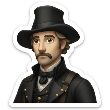  Victorian age gothic hunter sticker