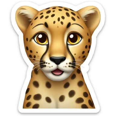 Cheetah sticker