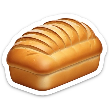 freshly baked crusty loaf of bread sticker