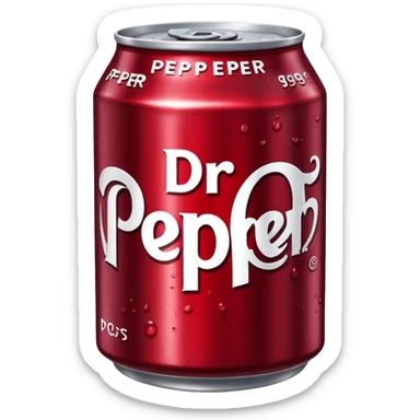 Dr Pepper can sticker