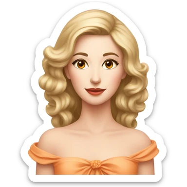 elegant Apricot sticker