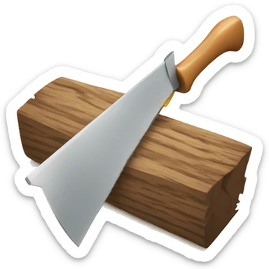 Sawing wood  sticker