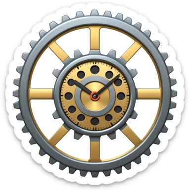 Clock Gear sticker