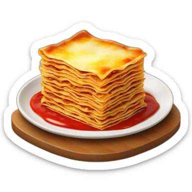 Lasagne plus ketchup sticker