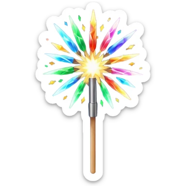 sparkler on a stick sticker