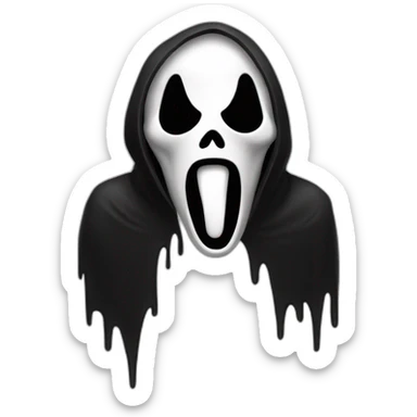 ghostface-scream sticker