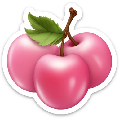 light pink cherries sticker