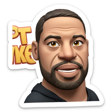 meme-worthy bearded solo boy sticker