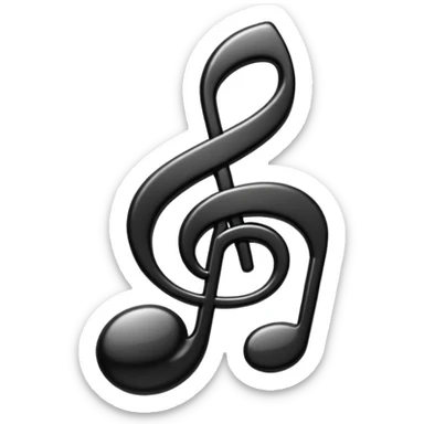 musical note sticker