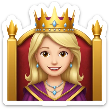 queen-in-game-of-throne smile sticker