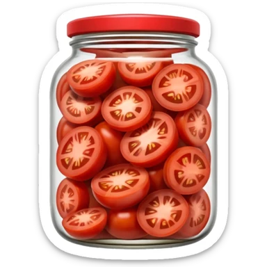 Tomato Pickles in red cour sticker