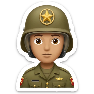 A soldier in war  sticker