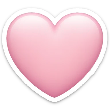 Pastel pink heart emoji sticker