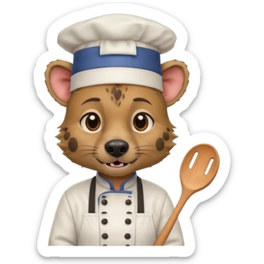chef hyena sticker