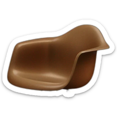 eames fiberglass chair facing diagonal right sticker