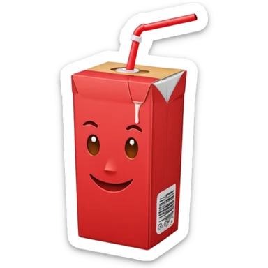 juice box RED sticker