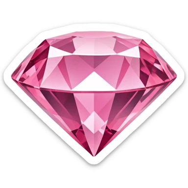 pink diamond gemstone sticker