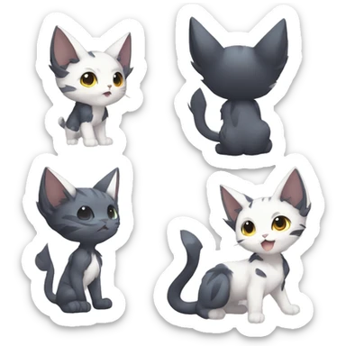 Catboy-Chibi-Sona-Shiny-Fakémon full body sticker