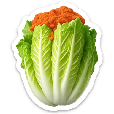 Napa cabbage with Red pepper powder sauce  sticker