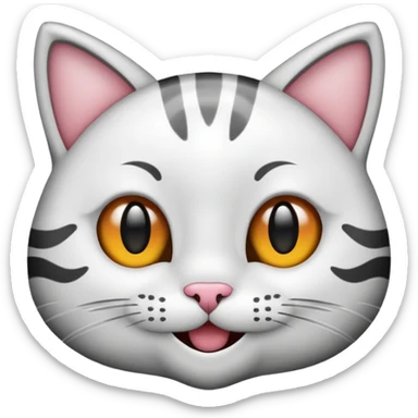 Un emojin de gatito sticker