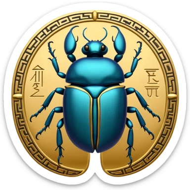 Scarab Egypt sticker