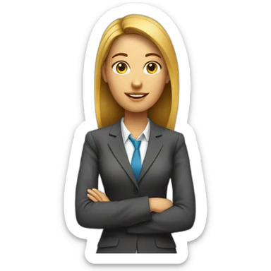 accountant woman  sticker