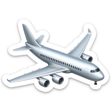 airplane viewed from above sticker