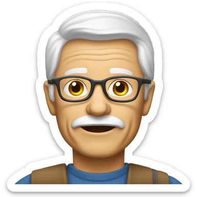 a swedish person between 45 and 80 years old sticker