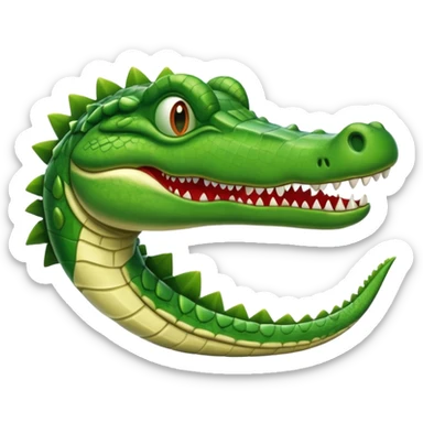 Avion con cabeza de cocodrilo sticker