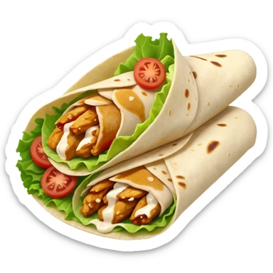 honey adobo chicken wrap from just salad sticker