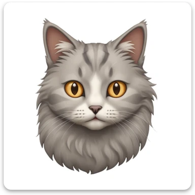 realistic cat from a side angle sticker