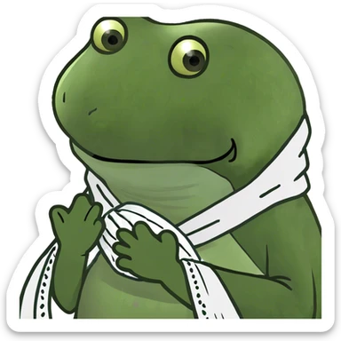 bufo praying sticker