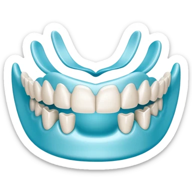 prosthetic insta denture  sticker