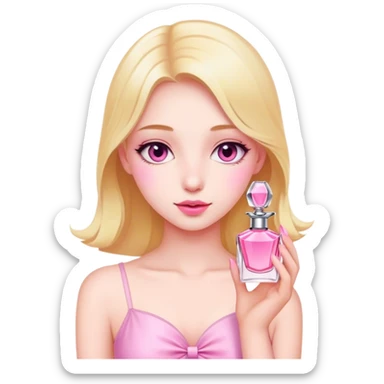 Good girl pink perfume sticker