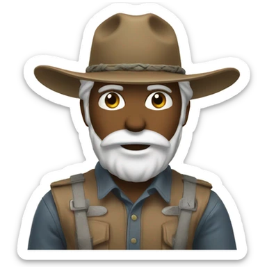 Ranch as a mascot sticker