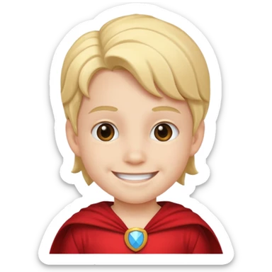 costume wearing kid sticker