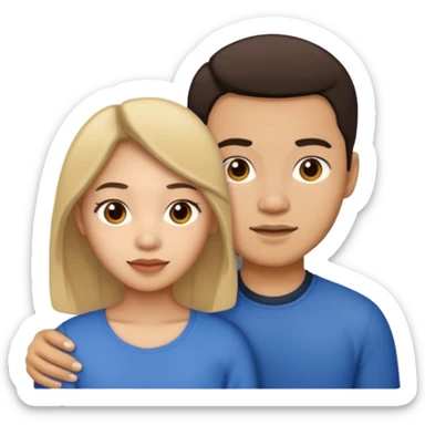 Filipino female with a light skin male sticker