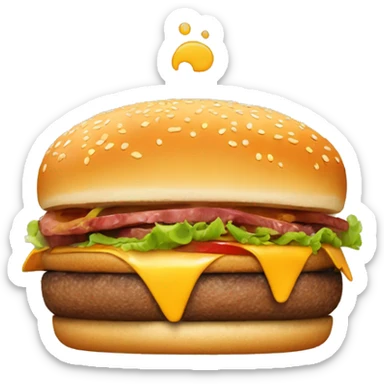 Burger with more meat  sticker