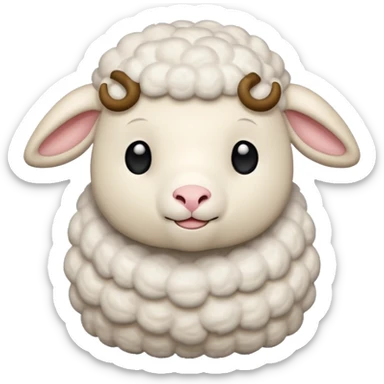 stuffed lamb jellycat sticker