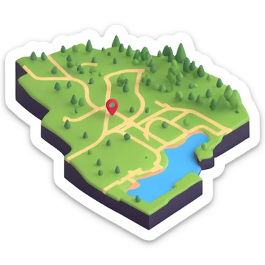 A map sticker