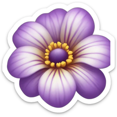 Purple flower sticker