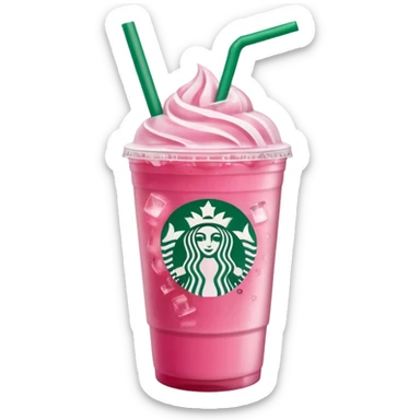 Starbucks pink drink sticker