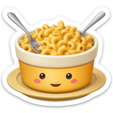 mac and cheese no fork sticker