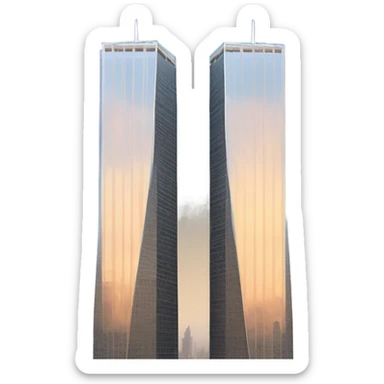 Twin towers  sticker