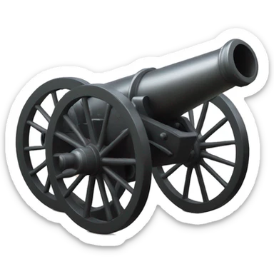 Crimean War cannon sticker