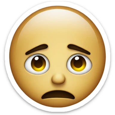 sad face with x as eyes sticker